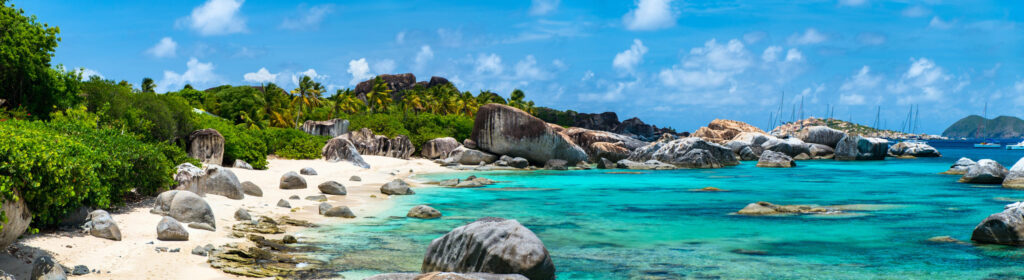 Granite boulders and turquoise water at The Baths on Virgin Gorda, BVI