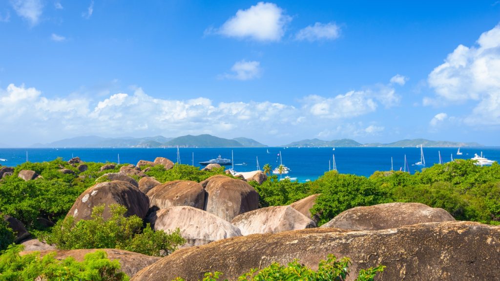 Virgin Gorda, British Virgin Islands at the boulders of The Baths.